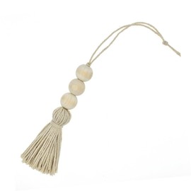 iplusmile Unique Cotton Thread Wooden Beads Tassel Ornaments Home and Decor Decorations