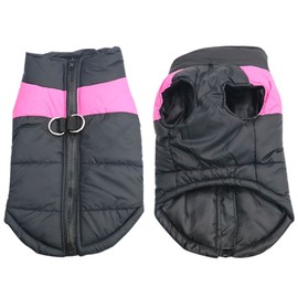 Idepet Haustier Hund Warm Mantel Jacke Wasserdichte Kleidung Kleine mittlere große Haustier Hund Katze Bekleidung Bekleidung Frühling Herbst Winter- (S, Rosa)