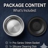 [1 Pack]54mm Dual Wall Espresso Basket for Breville 2-Cup, Precision