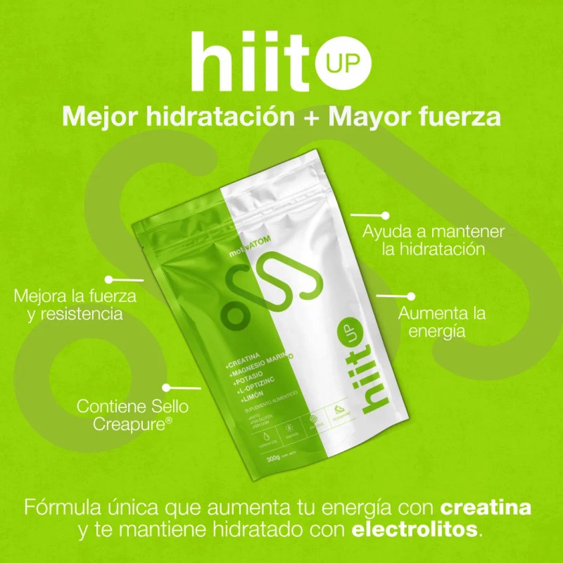 Motivatom - Hiit Up Electrolitos + Creatina Monohidratada