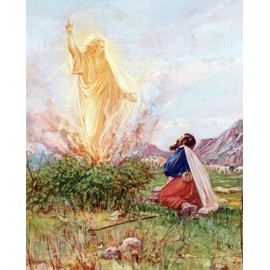 Catholic print picture - BURNING BUSH P - 8" x 10" ready to be framed