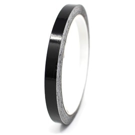 Finest Folia 10 Meter (0,79/Meter) Zierstreifen Auto Motorrad Boot Modellbau Farbauswahl - Finest Folia Dekorstreifen Seitenstreifen Klebestreifen (Schwarz Glanz, 9mm Breite)