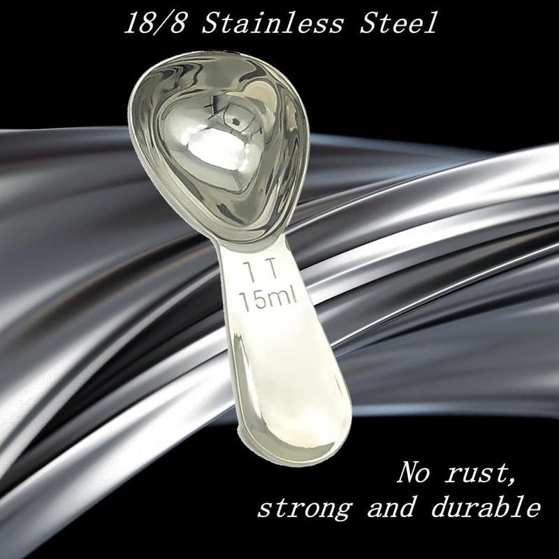 CoaGu Short Handle Coffee Scoop 15ml (1 Tbsp) - Stainless
