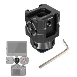 LinkWheres Aluminum Camera Shoe Mount - Ultralight Cold Shoe Adapter with Multi 1/4" Threads, 60g Quick-Release Plate for DSLR/Mirrorless/Outdoor Photography