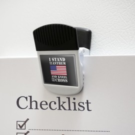 I Stand For The Flag Kneel Cross USA American Flag Patriotic Refrigerator Fridge Magnet Magnetic Hanging Hook Note Snack Clip