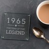 Engraved Glass Coaster - "1965 Year of the Legend" Design