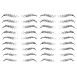 Yesallwas Black Eyebrows Tattoo 4D Hair-Like Fake Eyebrows Waterproof and Long-Lasting,Realistic Imitation Eyebrow Transfer Sticker (STM-01)