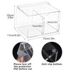Goklmn Clear Acrylic Cotton Swab Ball Holder Qtip Organizer with