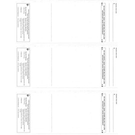 Business Voucher Checks Stock - Computer Laser Checks - 3 Checks Per Page, 100 Sheets/300 Checks, Blue/Green Prismatic