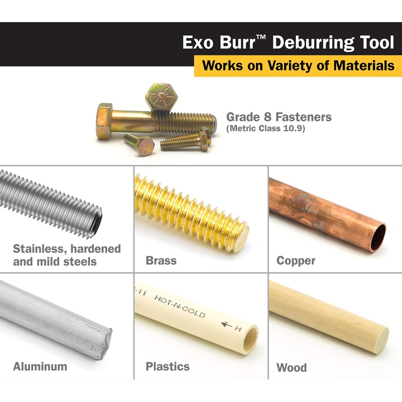 Titan 51950 EXO BURR External Deburrer and Chamfering Tool for