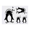 4 x 'Music Penguin' Temporary Tattoos - Water Resistant, Skin-Safe,