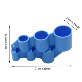 1/4'' to 1'' Deburring Pipe and Depth Gauge Tool, Chamfering Removal Tool, Pip-e Deburring Tool Pipe Tubing Chamfer for Copper PEX CPVC and PE-RT(COLOR:Blue)