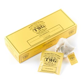 TWG Tea | Chamomile | Herbal Tea | Decaffeinated & Theine-Free | 15 Hand Sewn Cotton Tea Bags | Gift Set
