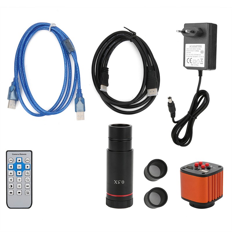 16MP USB Microscope Camera Kit Digital Magnifier with 0.5X Lens
