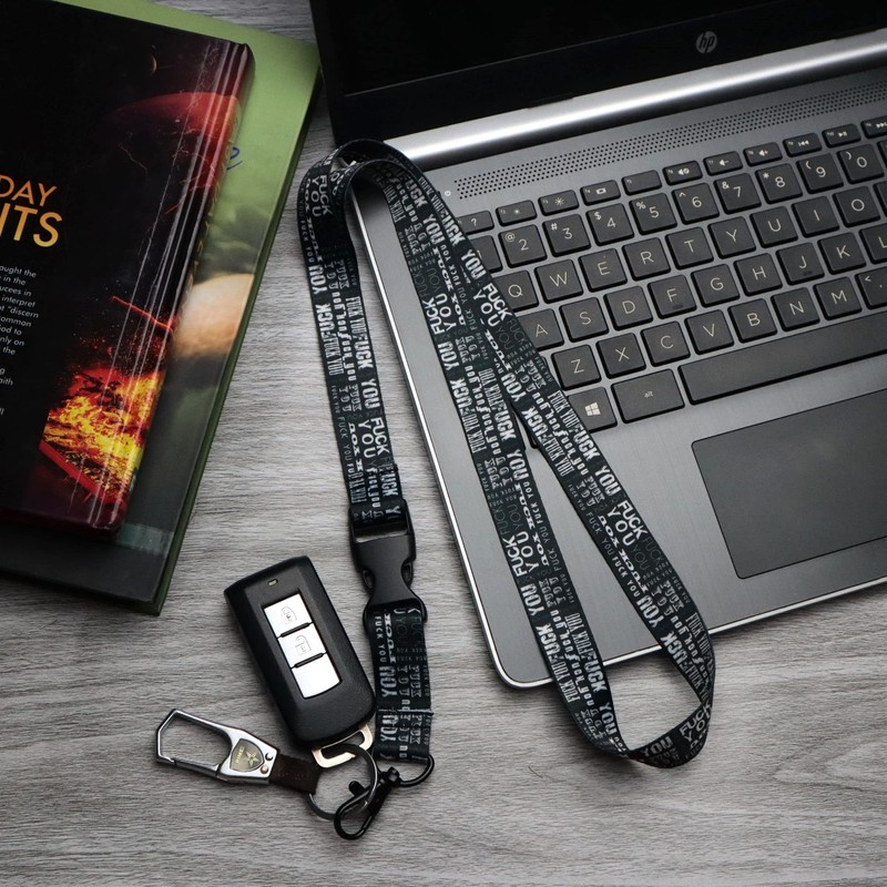 Lanyard Keychain w/Quick Release Snap Buckle & Clasp - Statement
