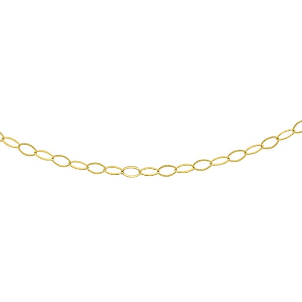 Carissima Gold 9ct Yellow Gold Trace Chain of 41cm