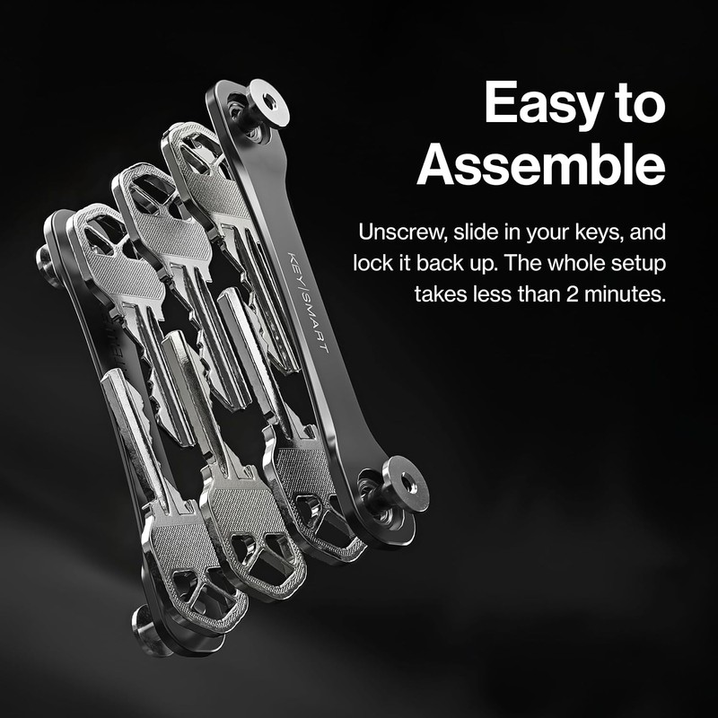 KeySmart Flex - Compact Key Holder and Keychain Organizer