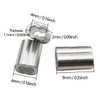 Sipery 200Pcs Aluminum Crimping Loop Sleeves Double Holes Cable Crimp