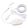 LED Ring Light Adjustable for Stereo Microscope Industrial Camera Imaging
