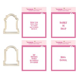 Gravestones Stencils and Cutters Bundle - 6 Piece Set
