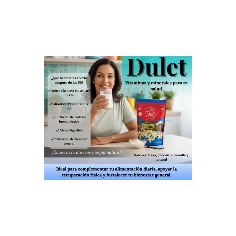 Dulet Suero De Leche En Polvo Natural Bolsa 500 Gr