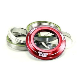 'Tilt Full Integrated Headset 1 1/8 Stunt Scooter Headset (Red)