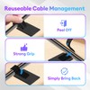 Cable Management Under Desk, 【Hold 15 Cord】【Ultra Adhesion】 Hook and