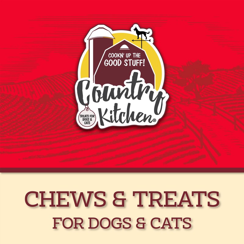 Country Kitchen Rawhide Free Dog Chews, Made with Real Chicken,