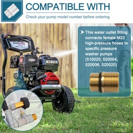 LikeLion Water Oulet Kit Replacement for Simpson Cleaning 7110264, Compatible with Axial Cam Pressure Washer Pump, Oulet Fitting