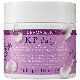 DUMA Doctor 각질층, 건조, 거칠고 울퉁불퉁한 피부를 위한 10% AHA + PHA가 함유된 DUMA닥터 KP 범프 지우개 바디 스크럽, 피부과 전문의 제형의 글리콜릭 및 젖산 각질 제거 스크럽 - 16 Fl oz [KP SCRUB 16 OZ] DUMA Doctor KP Bump Eraser Body Scrub with 10% AHA + PHA for Rough, Dry, and Bumpy Skin, Dermatologist Formulate