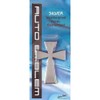 Christian Cross Weatherproof Large Auto Emblem - Silver