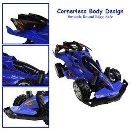 eBigValue RC Cars High Speed Remote Control Car for Adults Kids 30+MPH, 4WD Off Road RC Monster Truck,Fast 2.4GHz All Terrains Toy Trucks Gifts for Boys, Medium, Blue, BL712