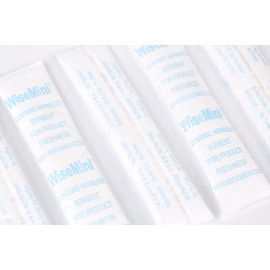 Wisesorbent 250pcs 10 Gram Silica Gel Packs, Tyvek Dessicant Packets with Transparent Strip