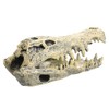 GRIRIW Resin Dinosaur Skull Statue Decorative Figurine for Home Office