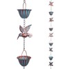 JIADEXIN Rain Chains for Gutters, 8.8 Ft Rain Chains with