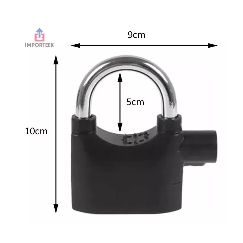 Importeek 5pz Candado Alarma Moto Bicicleta Seguridad Antirrobo