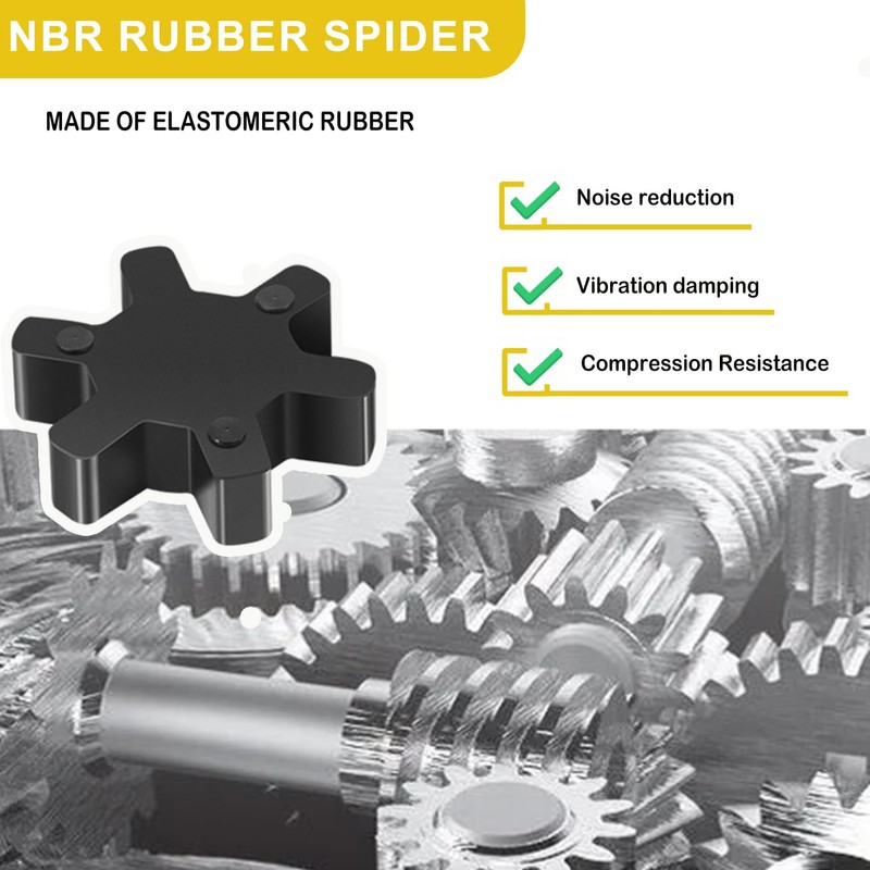 1/2" to 3/4" L075 Flexible 3-Piece L-Jaw Coupling Coupler Set