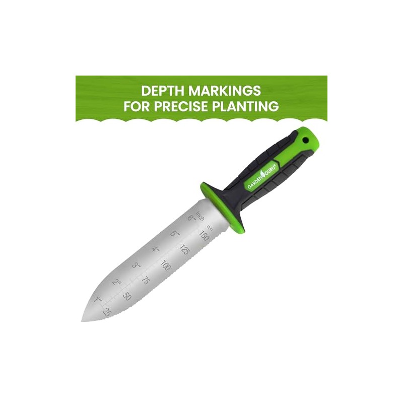 Garden Guru Hori Hori - Cuchillo de jardín con mango