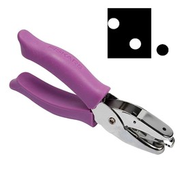 Fiskars 23517097J Circle Hand Punch, 1/8 Inch, Purple , Pink
