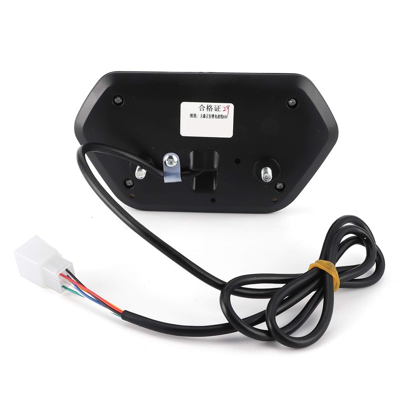 Speedometer, 48 V/60 V Speedometer, Odometer, Tachometer, Digital LCD Display,
