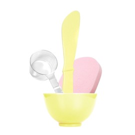 4-Piece Pack Tool Set (Pack Bowl + Measuring Cup + Spatula + Sponge) / 팩도구 4종세트(팩볼+계량컵+스파츌라+해면)