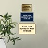 Signs ByLITA Classic Framed Please Turn Heating Off When Not