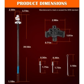 Bonbo Bonbo 3310420.017B Left Hand Power Awning Torsion Assembly - RV Awning Left Hand Torsion Arm Assembly Replacement for Dometic A&E 9100 Series Power Awnings, Awning Spring Torsion Assembly LH