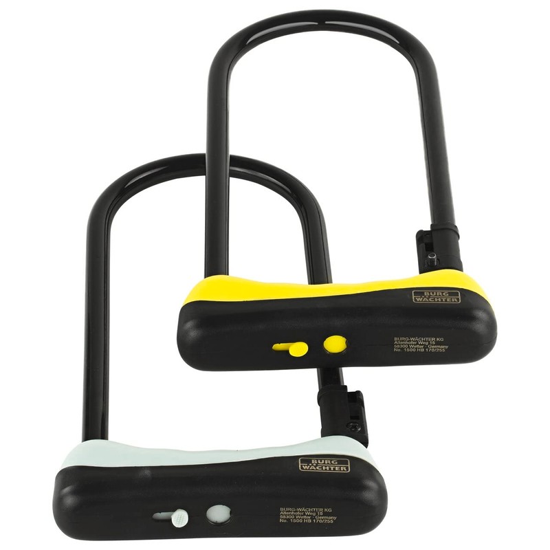 Burg-Wächter 1500 HB 170/255 Shackle Lock, Black, Large