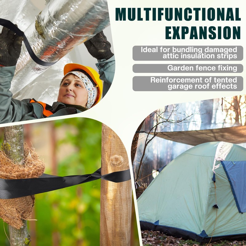 Frienda 2 Rolls Duct Strap Duct Support Webbing Wide Webbing