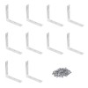 TERF® 10 Pcs Zinc Plated Steel 100mm X 100mm X
