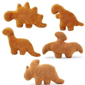 Dinosaur Chicken throw pillow Ôºåchicken block pillowÔºåSoft Wrinkle-resistant dino nugget plush pillow stuffed toys dollsÔºåSoothing Plush,Stuffed Plush,Comfy Plush Toy,Pillow Birthday GiftÔºåMother's Day gift:_Brontosaurus