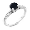 Gem Stone King 1.46 Ct Round Black Onyx E-F Lab