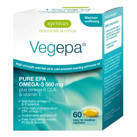 Vegepa Omega 3 Aceite De Pescado Salvaje 60 Cápsulas