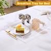 11"x14" Clear Acrylic Serving Tray with Golden Handles, Sturdy Huge